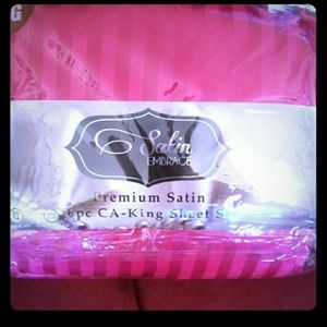 California King satin sheets